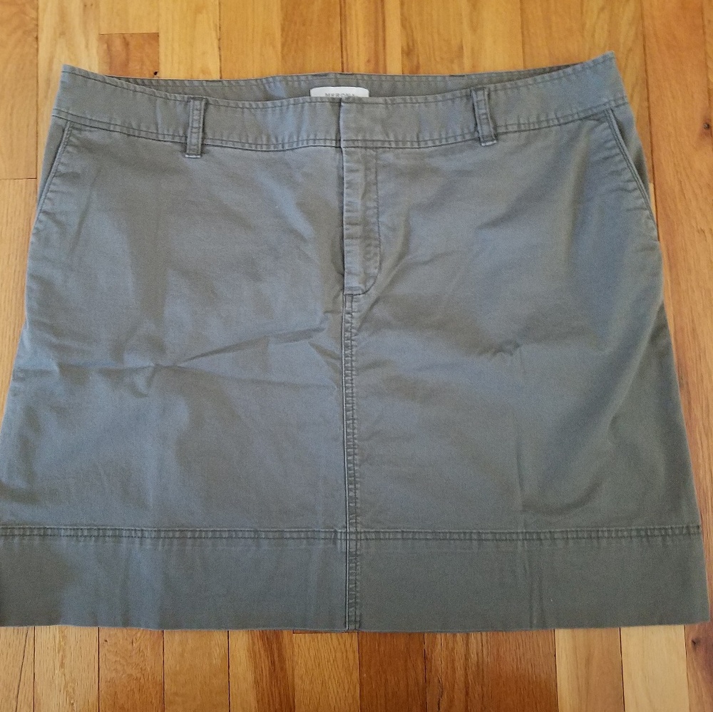 Green Cargo Skirt